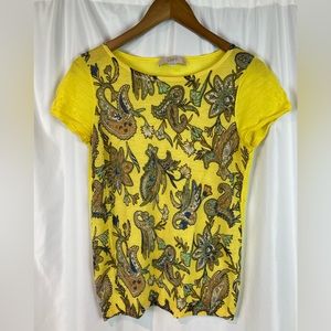 LOFT Paisley Lightweight Sweater Knit size MP